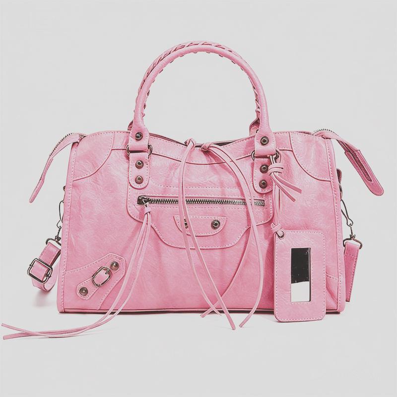 Women's Mini Crossbody Tassel Bag - Medium/Small Size, Motorcycle Style