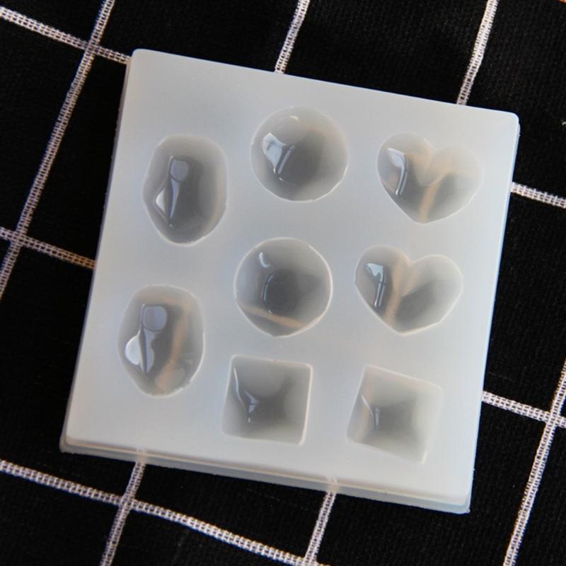 Silicone Mold Crafting Moulds Distinctive Geometric Gemstones Shape Moulds Silicone Texture for Pendants and Earrings