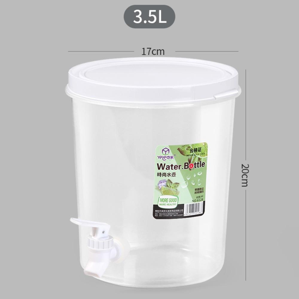 With Lid Refrigerator Cold Water Kettles Faucet Kitchen Storage Bucket New Drink Dispenser