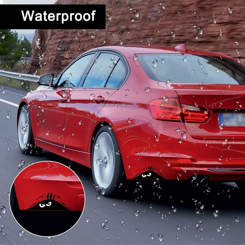 Peeking Monster Scary Eyes Car Sticker Peeking Elf Vinyl Decal Angry Peeping Devil Eyes Sticker for Car Motorcycle Decoration
