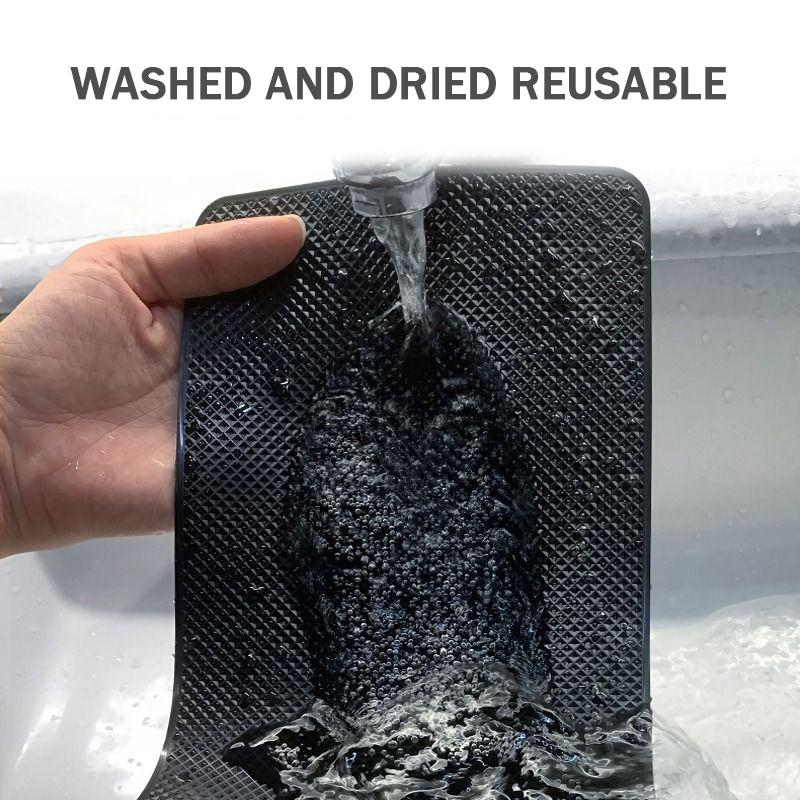 Car Dashboard Non Slip PVC Mat Silicone Sticky Pad Phone Holder Mat Anti-skid Mat Car Interior Accessories