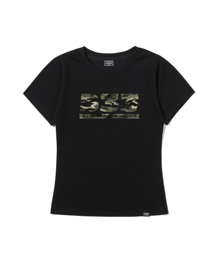Peideu Pd 533 Slim Fit Short Sleeve T-Shirt Black