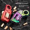 Novelty Fidget Toy Alloy Mini Shell Ejecting Gun Hand Spinner Fun Stress Relief Multiple Modes Christmas Birthday Gift for Boys