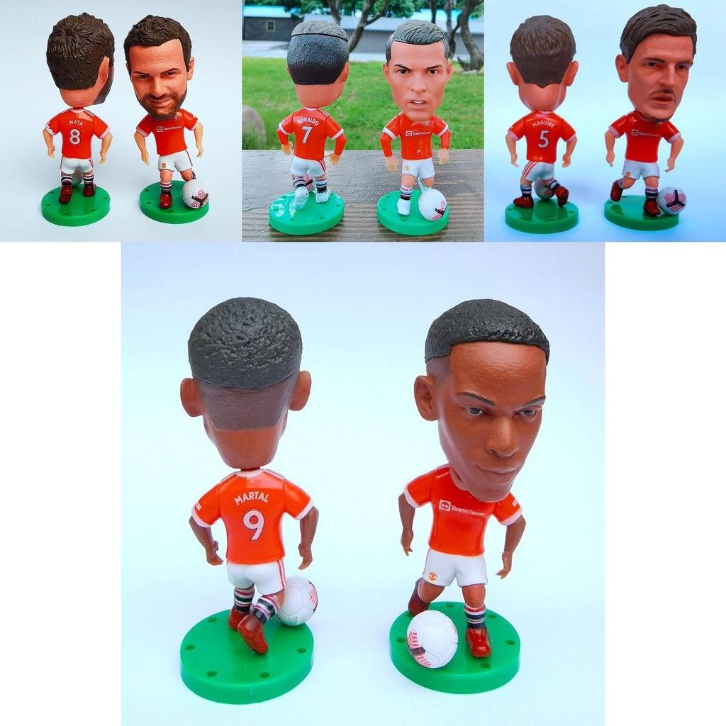 Soccer Player Mini Figures Sports Model Dolls For Home Decoration