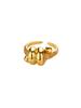 Zircon Star Knot Rings For Women Gold Stainless Steel Geometric Adjustable Finger Rings Wedding Couple Jewelry Gifts