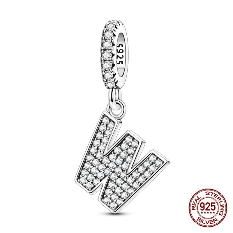 Original A-Z Beads 100% Copper 26 Letter Charms Fitoriginal Bracelet Diy Jewelry Making Women Gift