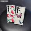 Gradient Butterfly Phone Case for Samsung A20s A21s A23 A24 25 26 31 32 32 33 34 35 50 51 52 53 54 73 Transparent Soft Covers