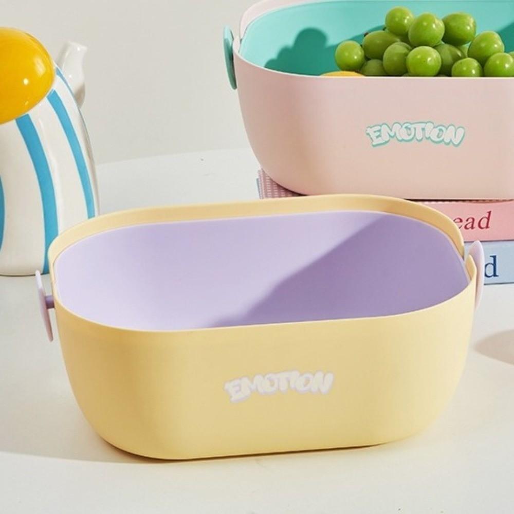 Large Capacity Fruit Cleaning Basket Double-Layer Vegetable Basket Drainage Basket  Fruit Cleaning