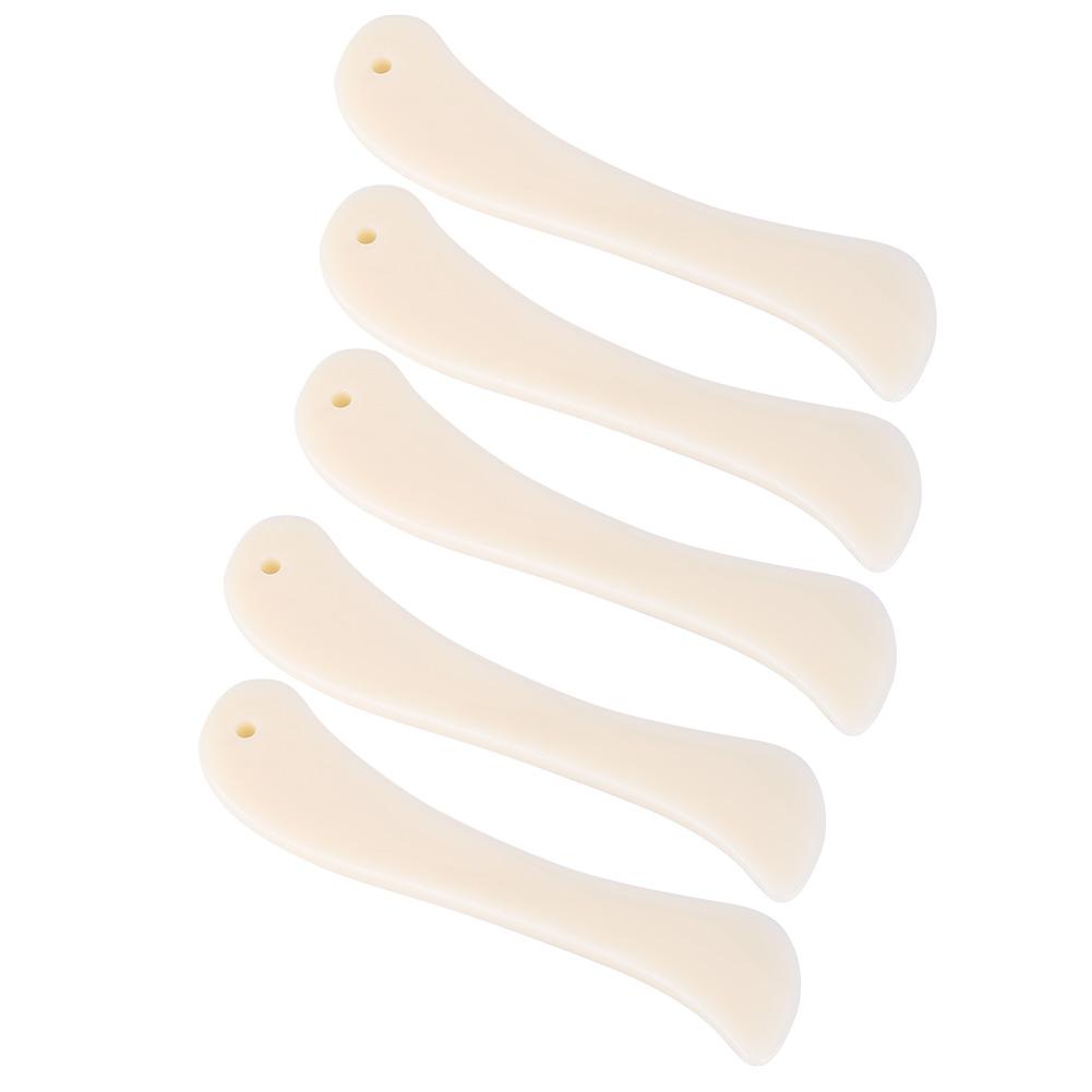 5Pcs Leather Craft Folder White Plastic Hand Made Trimming Sewing Tool Accessories( Type )