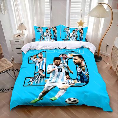 Duvet Cover Pillowcase Bedding Set Hot L-LionelS M-MessiS Adult Boy Girl Bedroom Decoration Children Single Double Large Size