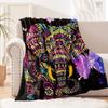 Elephant Blanket Gifts for Women Girls Super Soft Cozy Elephant Throw Blanket Warm Fuzzy Plush Fleece Bedding Decor Blanket