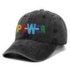 Trendy Retro Colorful Letter Embroidered Distressed Baseball Cap for Men & Women