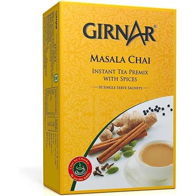 Girnar Instant Chai (Tea) Premix with Masala, 10 Sachet Pack
