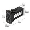 Car Thermometer Voltmeter Voltage Dual Display Gauge Temperature Meter Tester 12V/24V LED Digital Voltmeter Gauge Universal
