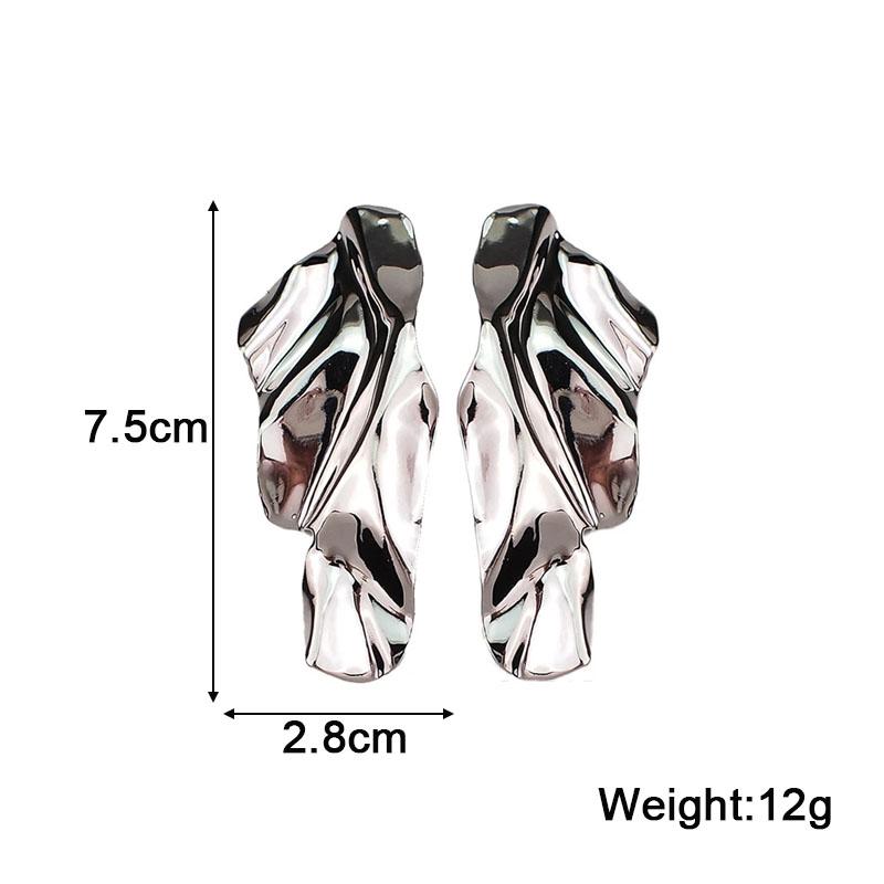 Exaggerated Irregular Metal Dangle Earrings for Women Big Geometric Statement Punk Personality Hanging Earrings Cool StuffGood Product