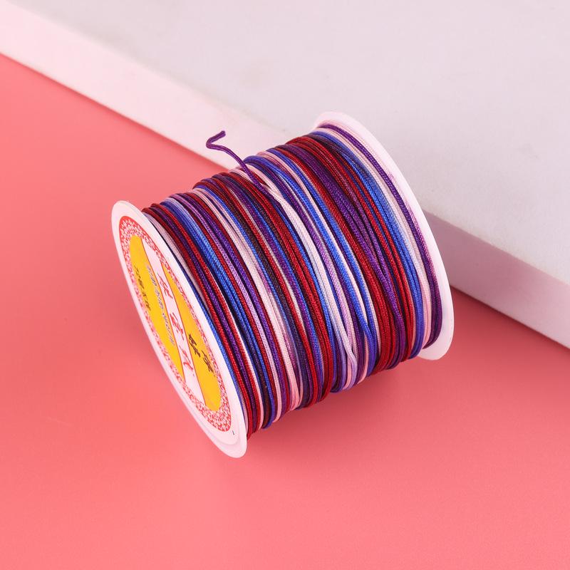Boting 30m Multicolor Jade Thread: 5-Color DIY Gradient Jewelry & Braiding Cord