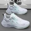 Men's Shoes Summer Breathable New Youth Sports Leisure Running Heightening Air Cushion Shock Absorption Mesh Dad Shoes