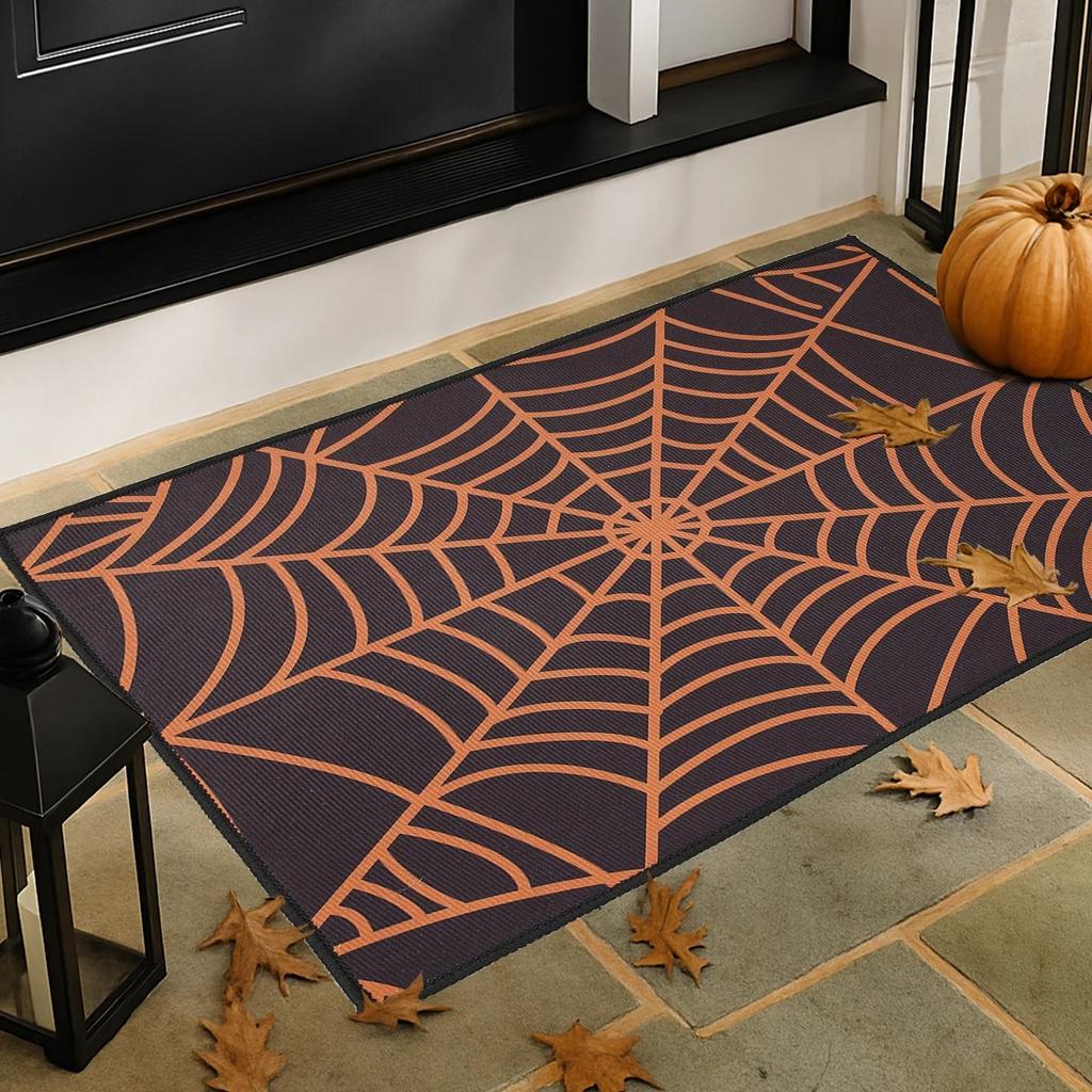 Halloween Kürbis Fußmatte Halloween Themenparty Dekoration Kindergeschenk Kürbis Geist Fußmatte Süßes oder Saures Partyzubehör