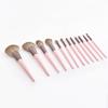 11pieces Pink Makeup Brush Set Essential Cosmetic Tools High Quality Synthetic Hair Foundation Powder Eye Cosmetic Brushes