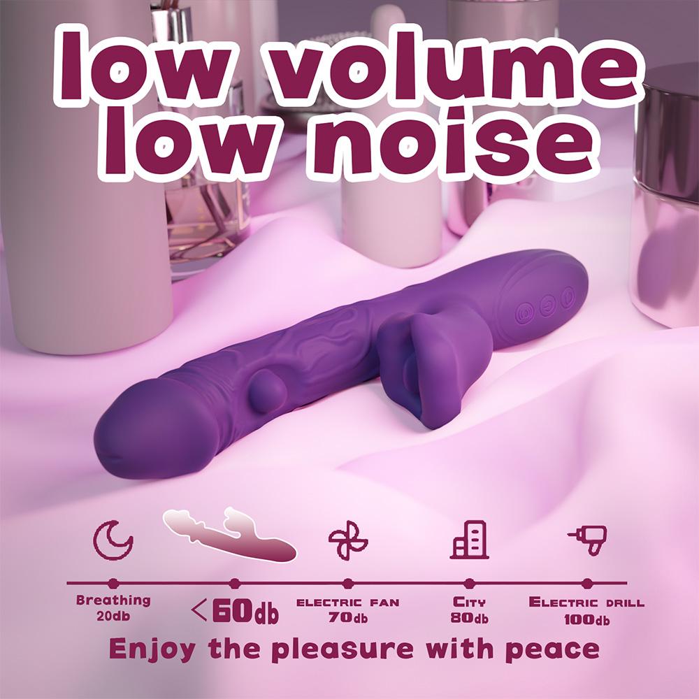 Dildo Vibrator Women's Erotica Clitoral Vibrator G-spot Insertion Dildo with Slap Vibration and Mouth Sucking for Female Couples