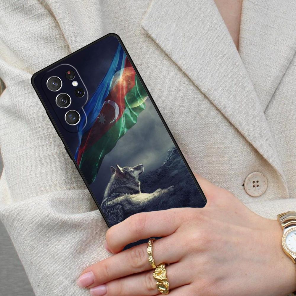 Azerbaijan Flag Cell Phone Case for Samsung Galaxy S26 Ultra S25 S24 S23 S22 S21 S20 Note10 Cover