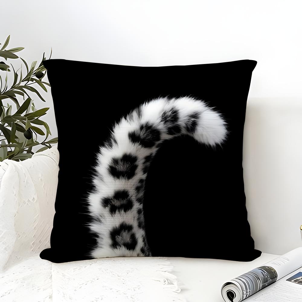 Naturally Beautiful Wild Leopard 1 Pillow Case Linen Pillow Case Sofa Home Decor Cushion Cover Cushion Cove