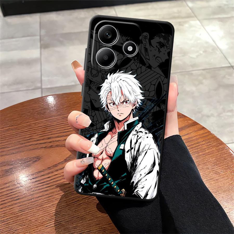 Cool Demons Anime Slayer Soft Back Phone Cover Case for Xiaomi Poco M3 M4 Pro F3 F4 F5 C65 X3 X4 X5 M5 C50 C51