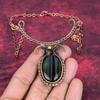 Pietersite necklace copper wire wrapped necklace gemstone jewelry adjustable chain necklace copper jewelry wedding gifts handmade necklace