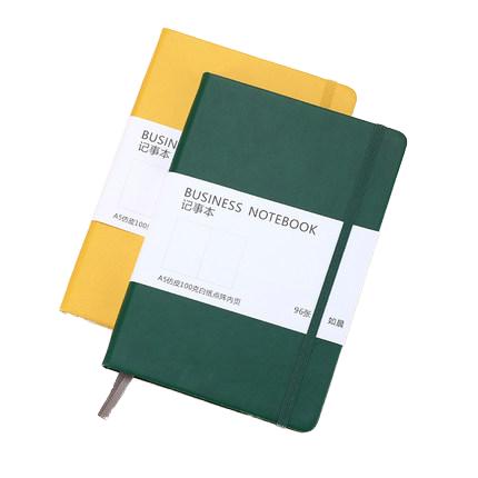 Custom Size A5 Business Planner Soft Leather Cover A5 Dotted Grid Diary Writing Notebook Custom logo