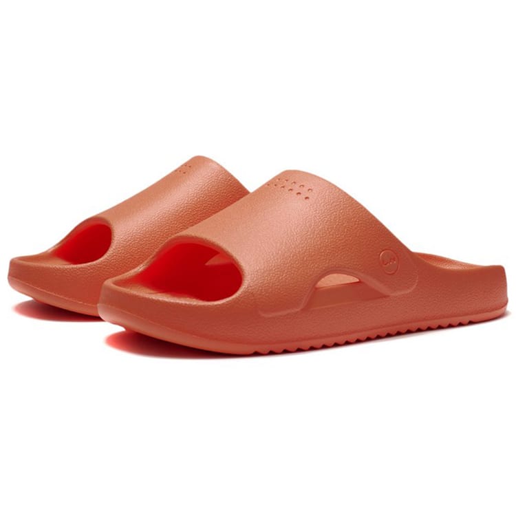 Li Ning Rubber Sole EVA Quiet Slide Slippers Men's Orange AGAS029-2