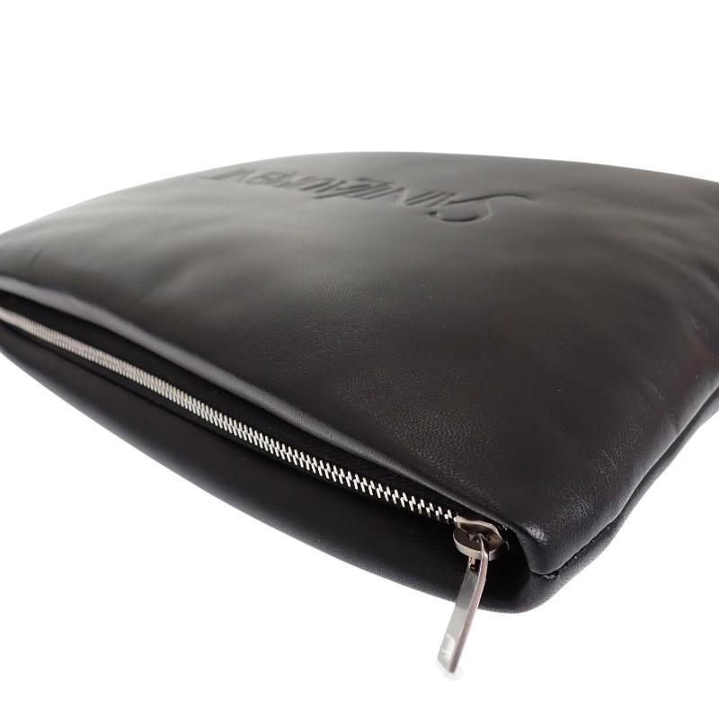SAINT LAURENT  779512 Clutch bag black lambskin Women