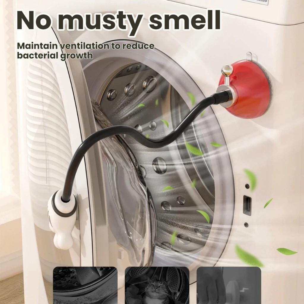 Front-load Washing Machine Door Stopper. The Removable Suction-type Front-load Washing Machine Door Stopper Keep Open Moisture-proof and Mold-proof