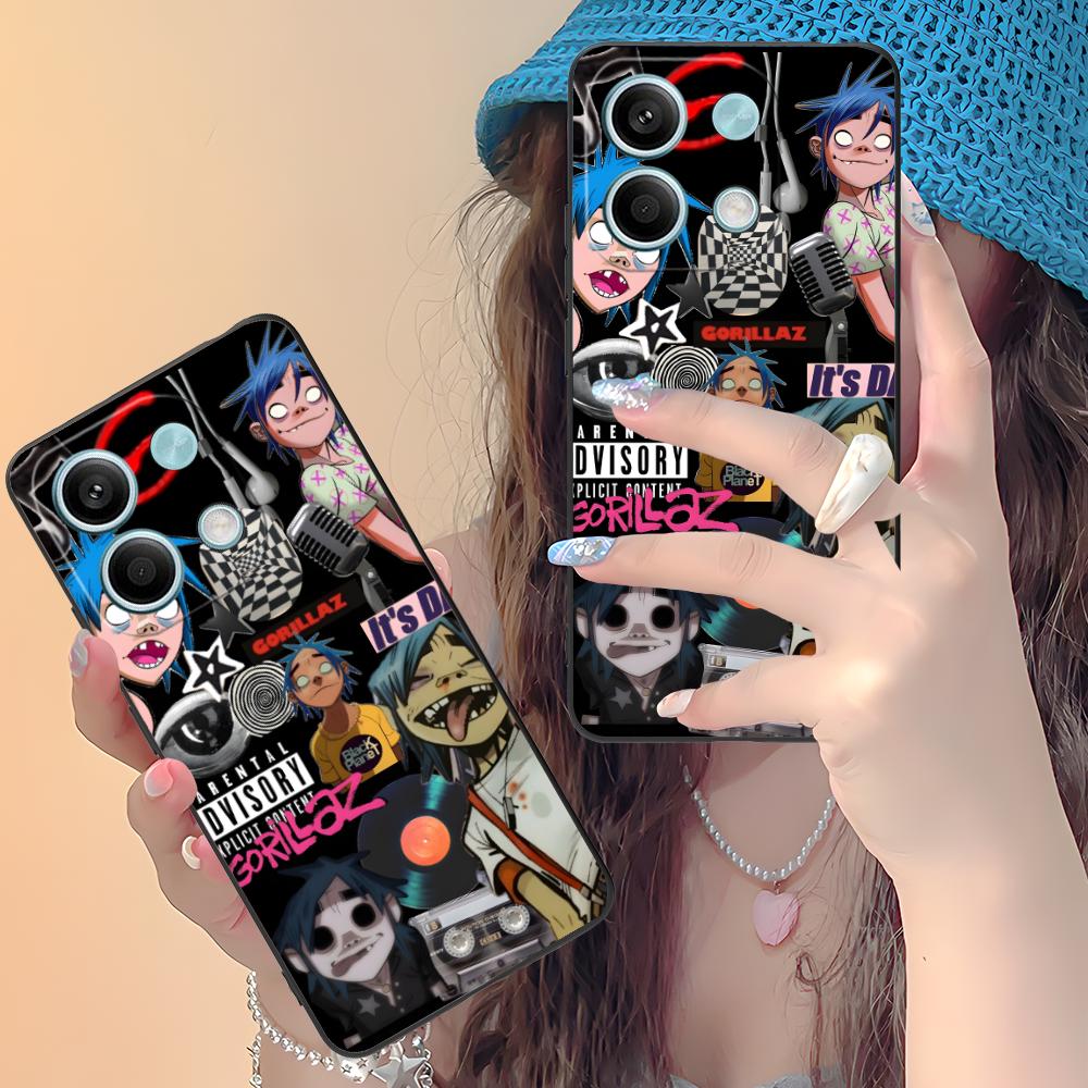 Mobile Gorillaz Phone Case for Xiaomi Redmi Note 14 13 12 11 A5 3 2 1 Pro Plus 4G 5G Colour Printing Pretty Cellphones Cover
