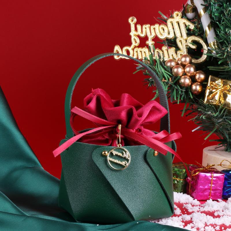 Velvet Christmas Eve Apple Tote & Gift Bag