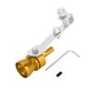ARISELIFT 1 Set Turbo Sound Exhaust Muffler Pipe Whistle Rear Tail Pipe M Carbide Maker Aluminum Gold Tone for Bicycle
