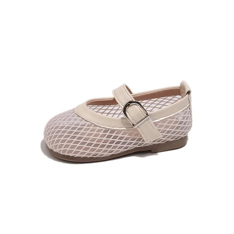 2025 Summer New Children Fashion Sandals for Girls Fashion Korean Style Soft Bottom Anti-slippery Versatile Cut-outs Beach Shoes