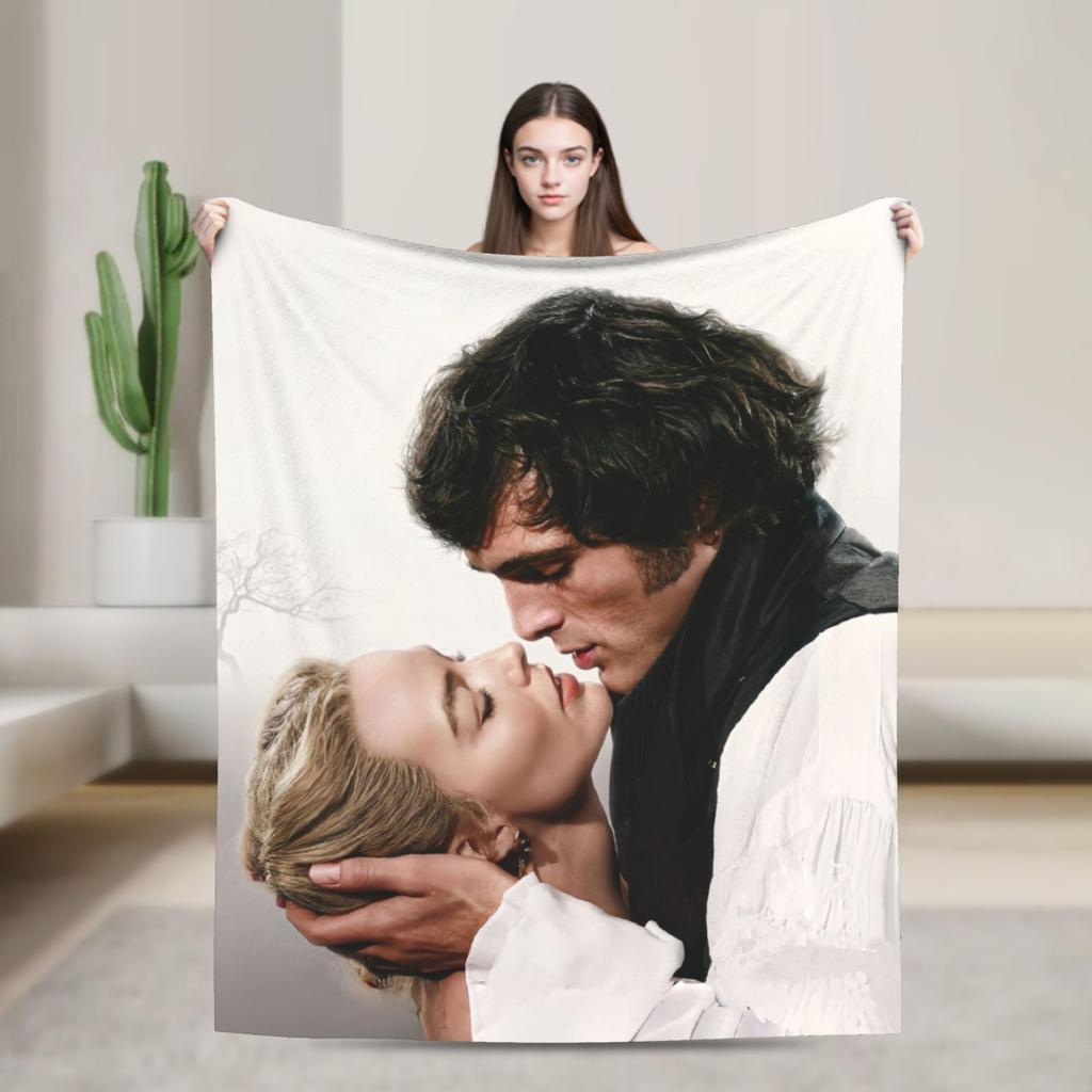 Wuthering Heights 2026 Movie Blanket Multiple Sizes Soft Fuzzy Plush  Throw Blankets for Sofa Couch and Bed