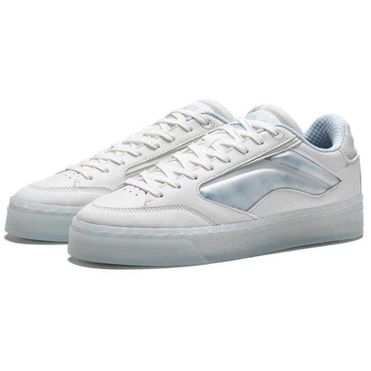 New LiNing Wave 180 Low Anti Slip Wear Resistant Low Top Skateboard Shoes Frost White AECS017-1