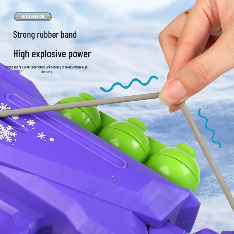 Children's Snowball Launcher - Winter Outdoor Play Snowball Thrower and Clip for Snowball Fights