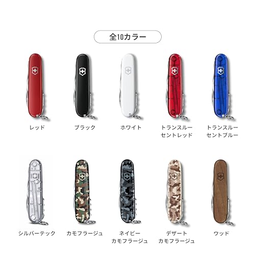 VICTORINOX Huntsman Swiss Army Knife in Translucent Red. Multi-functional, ideal for mountaineering, hiking, and camping. Includes scissors and a saw.