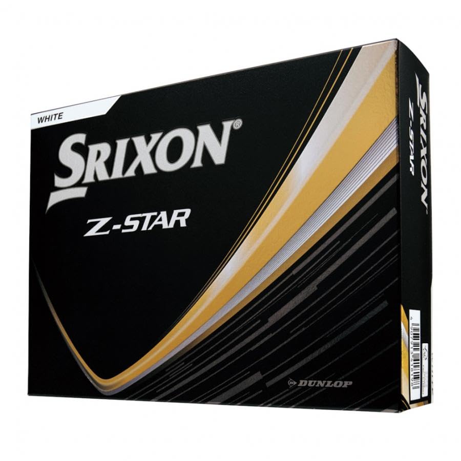 Srixon Z-STAR 2025 White Golf Balls (2 dozen set, 24 balls) Includes original cleaning wipes