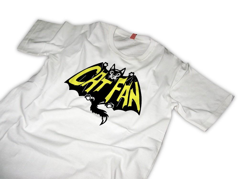 

Catman tshirt batman super hero cats cat fan S
