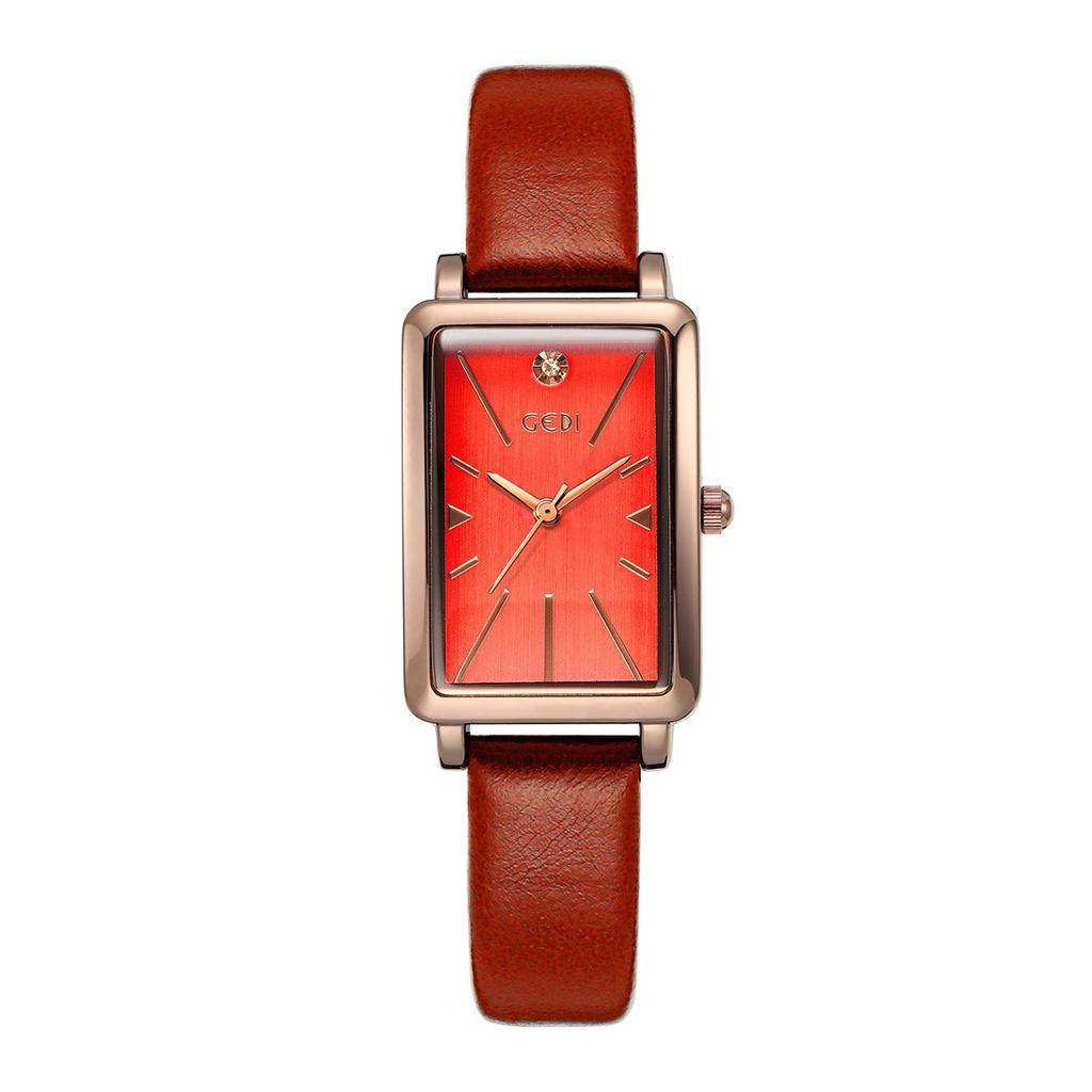 Retro Style Small Square Plate Women'S Watch Light And Small High-End Belt Watch Women'S Quartz Watch