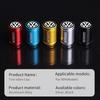 SVLHP1 4pcs Car Valve Caps Tyre Nozzle Dust Protection Cover Wheel Case For Volkswagen VW Golf 4 6 7 GTI Tiguan Passat B5 B6 MK6 Polo