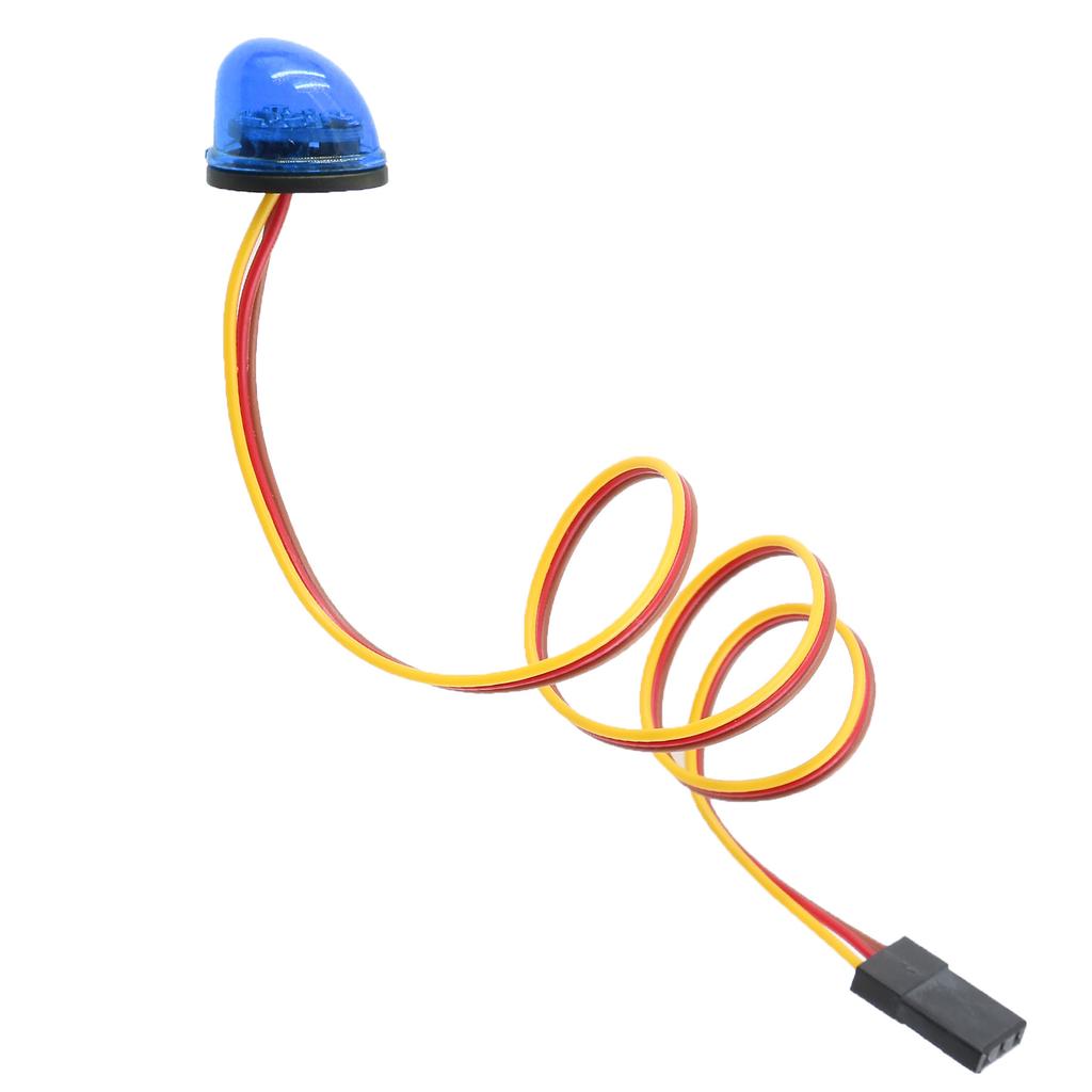 RC Multi-function 360° Flashing Rotating LED Light Bar Alarming Lamp for 1/14 Tamiya 1/10 RC Car Engineering Truck Upgrade Parts