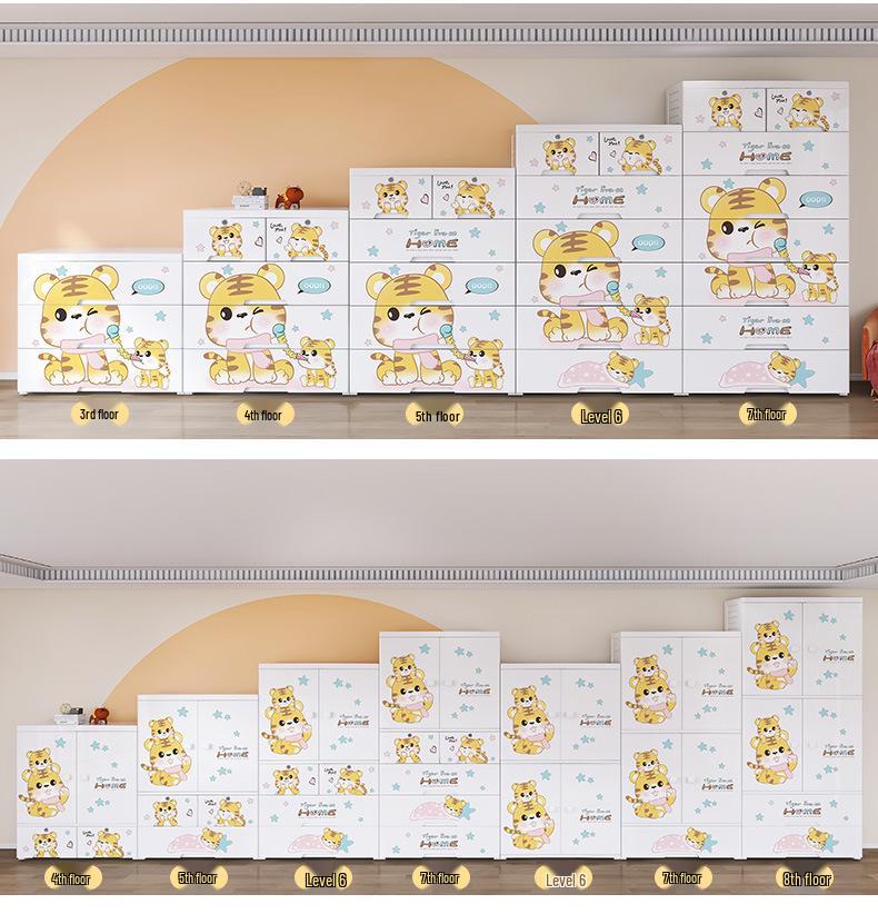 Sturdy 5-Drawer Baby Wardrobe & Toy Organizer