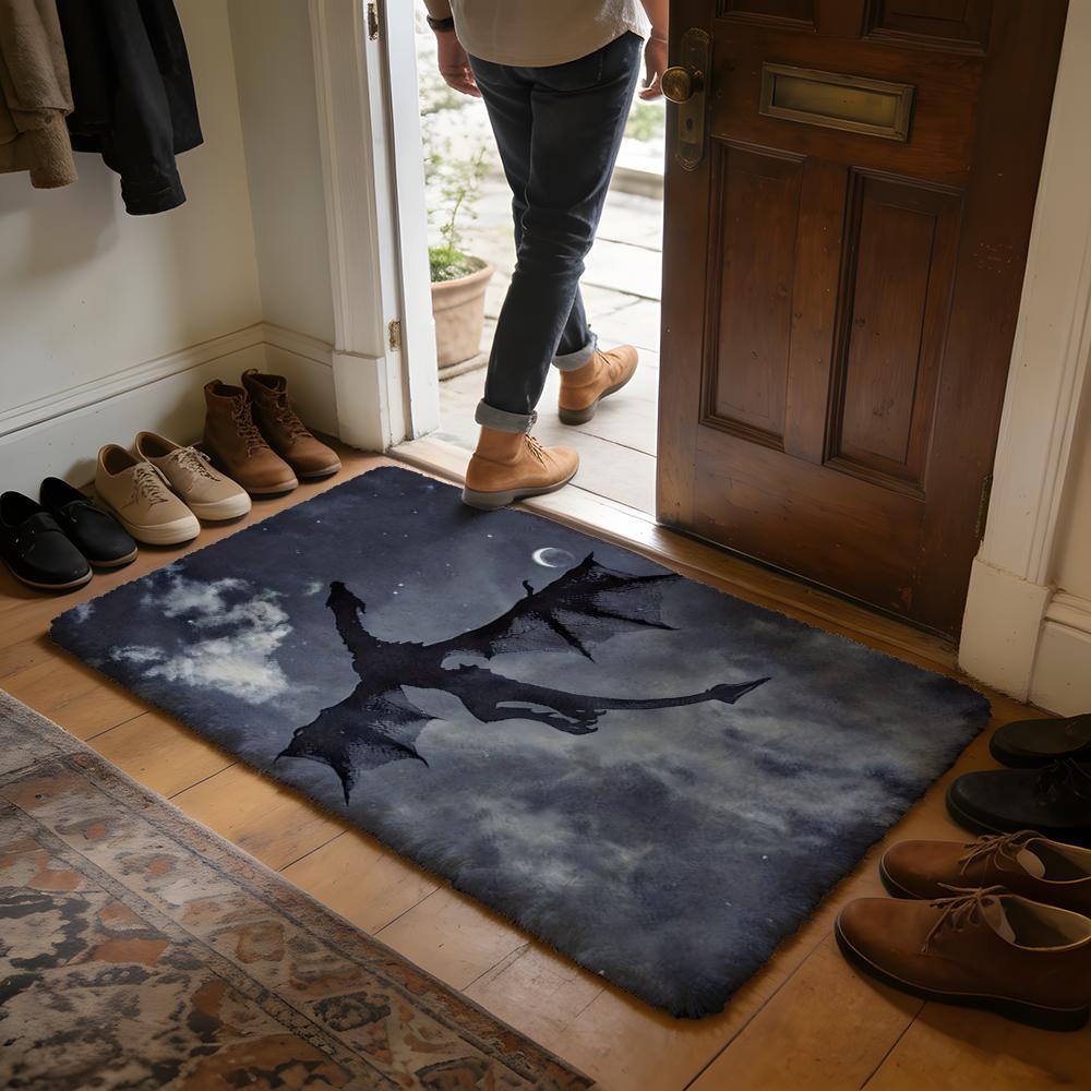 FFourth Wing Book Series Floor Mat Soft Flannel Absorbent Mat Non-Slip Rug Home Bedroom Bathroom