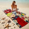 1Pc Dennis Menace Adventures Beach Towel, Quick Dry, Multi-Use for Beach Pool Gym Yoga Home Travel, Christmas, Halloween, Xmas Gift M929145