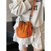 Soft surface large capacity bag for women's summer 2026 new casual shoulder crossbody bag versatile and simple commuting dumplin