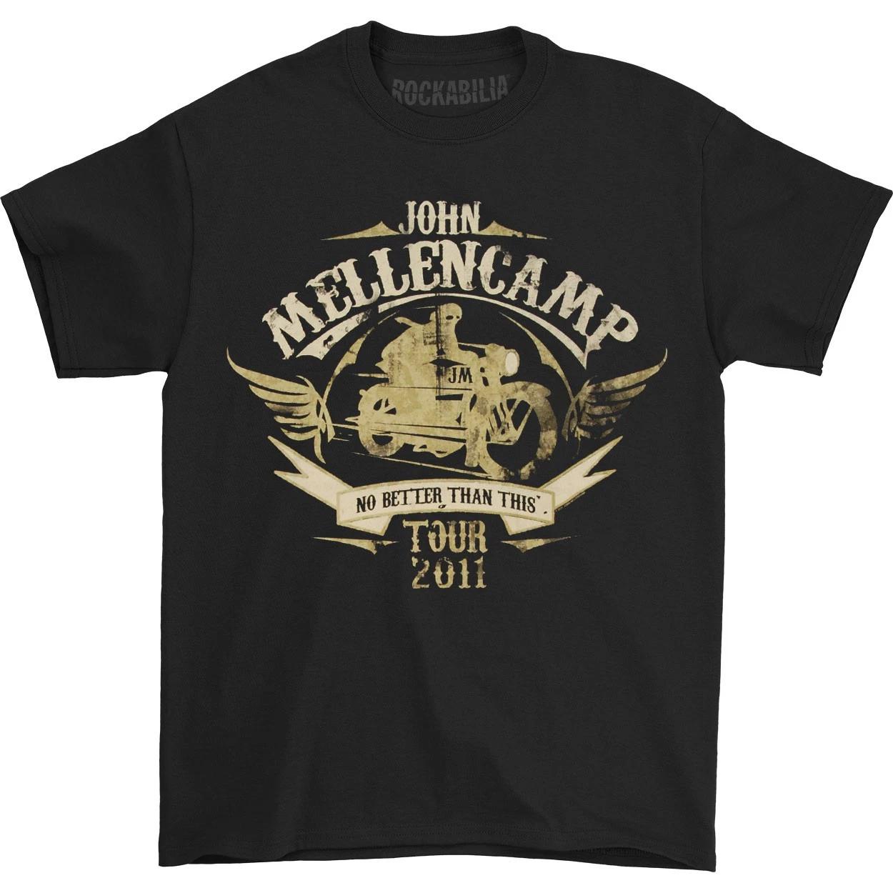 Men s John Mellencamp Rider 2011 Tour T-shirt Small Black XXXL